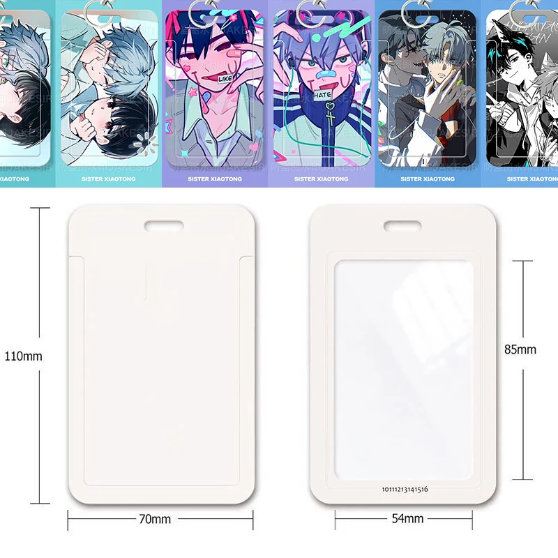 الغريبة حامل بطاقة المرحلة إيفان حتى زوجين أنيمي طالب رخصة حافلة الحرم الجامعي وجبة الائتمان معرف IC حافظة لطيف قلادة حزام غطاء بطاقة