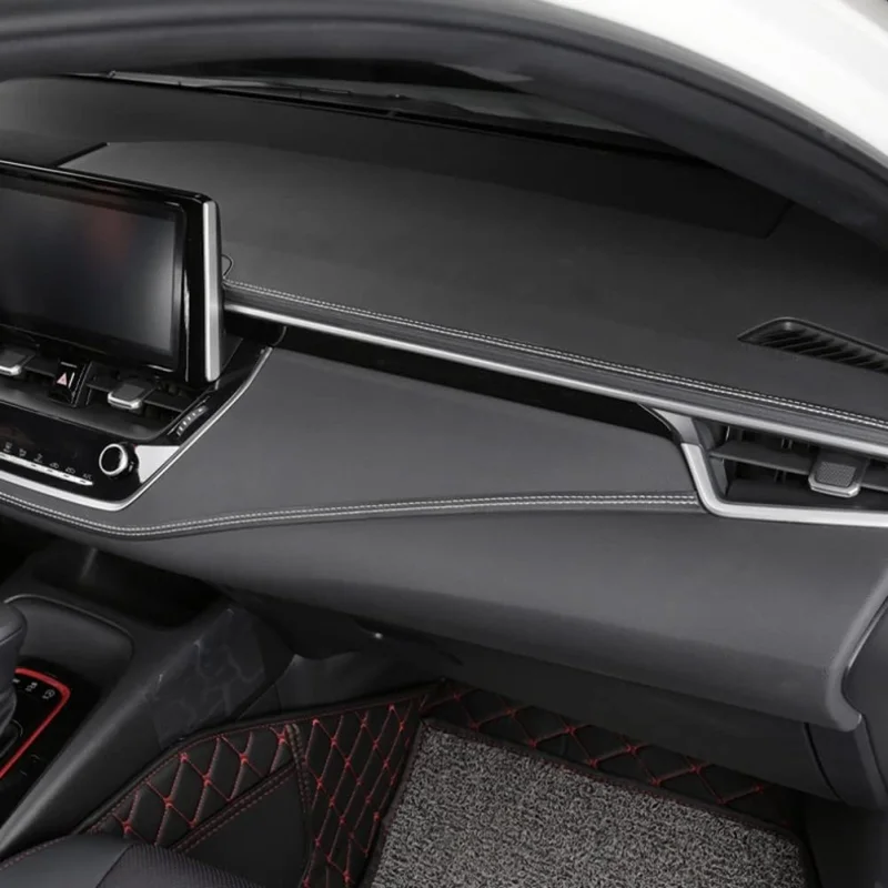 Car Interior DIY Strips PU Leather Woven Trim Strips Car Protection Stickers for Door Dashboard Stickers Self-adhesive Moulding