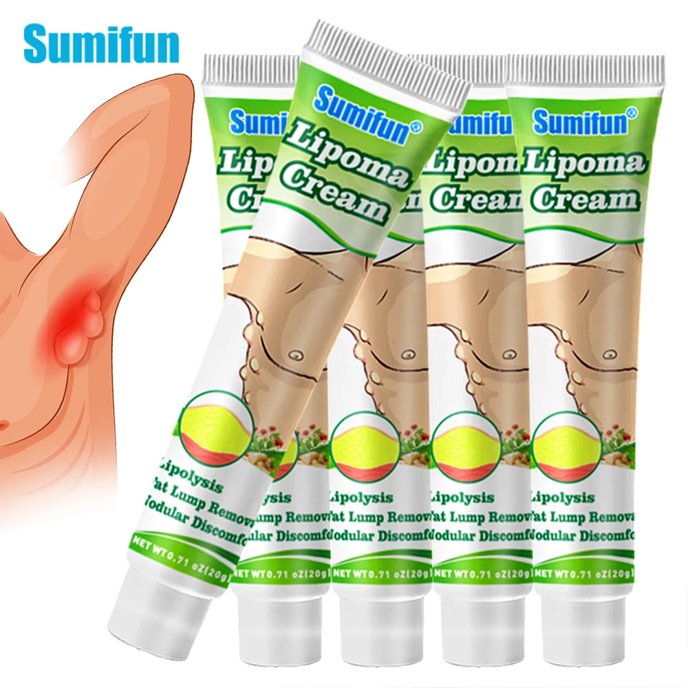 

5Pcs Lipoma Removal Cream Lipolysis Fat Lump Relief Plaster Neck Arm Body Anti-Tumor Skin Swelling Pain Ointment Remove Ointment