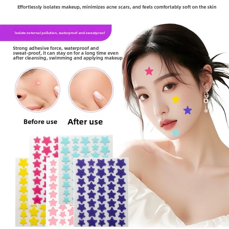 5 pezzi colorato stella acne patch migliorare la pelle delle donne idrocolloidale strumento per l'acne copertura invisibile dell'acne brufolo patch strumenti per la cura della pelle