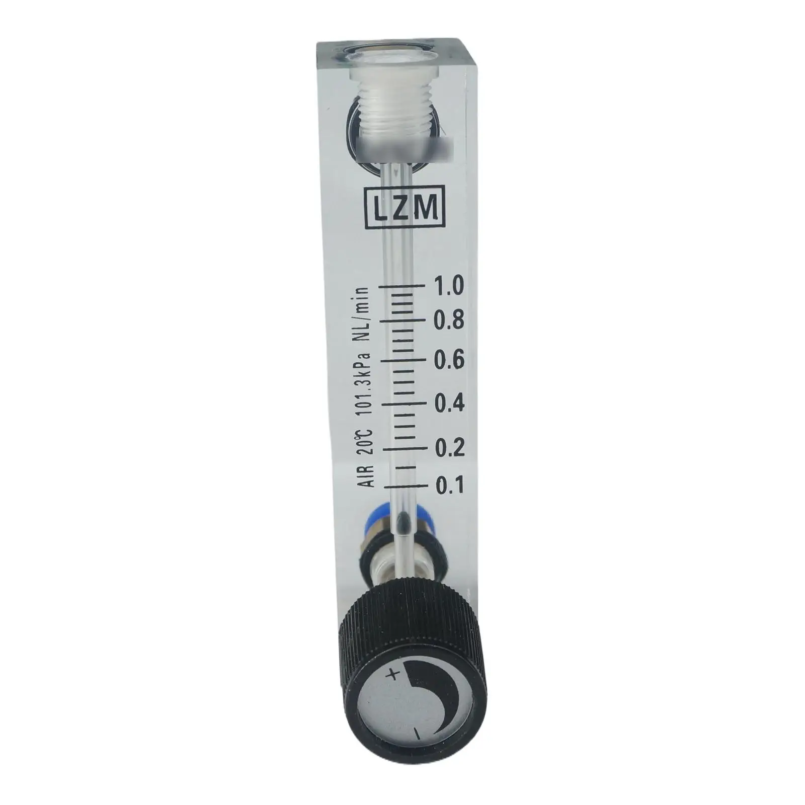 0.1-1LPM 0.2-2LPM 0.3-3LPM 0.5-5LPM 1-10LPM LZM-4T Air Panel Flowmeter Rotameter With Valve Push In Fit 6mm OD Tube