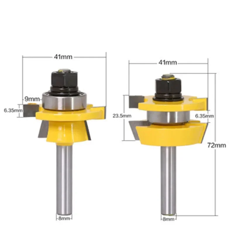 Rail & Stile Router Bit Set - Shaker 2 Pc. 8