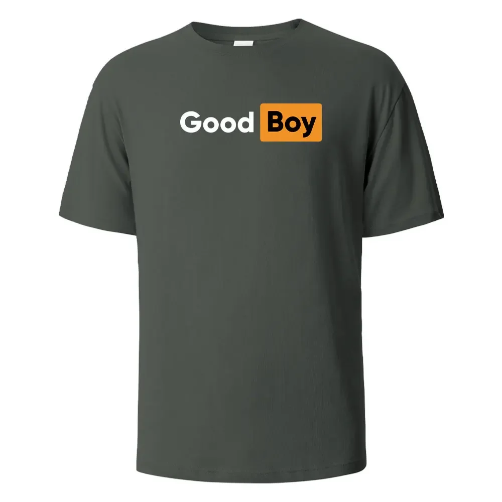 Good Boy Print T-Shirt Summer Tees For Men Women 100% Cotton O-neck Oversize Casual Short sleeved Tops image 4