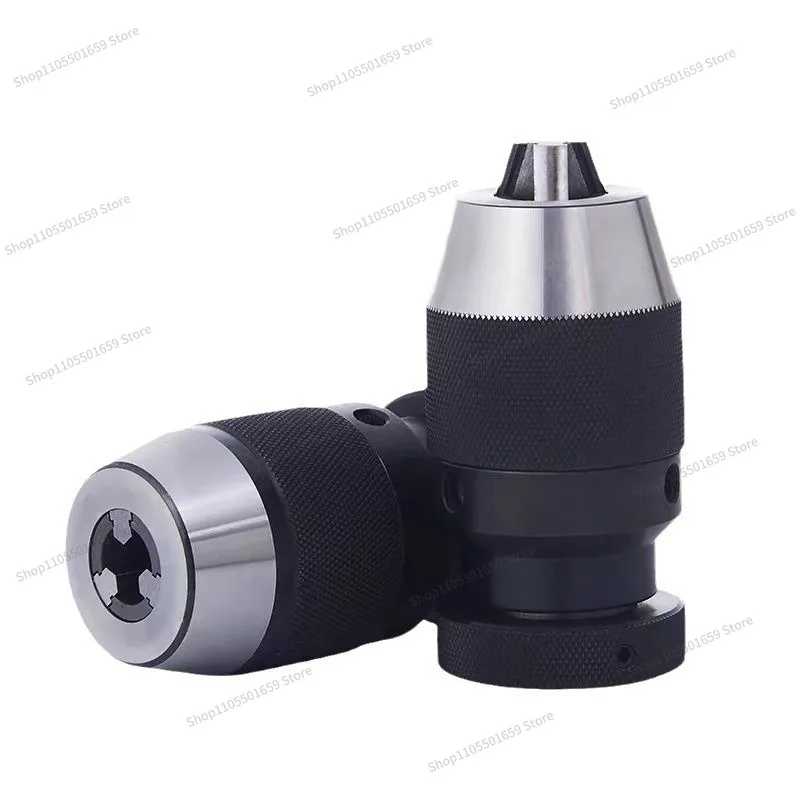 For Heavy Duty Self-tightening Drill Chuck, High Precision Taper Shank Drill Chuck Integrated Self-locking Milling Machine R8