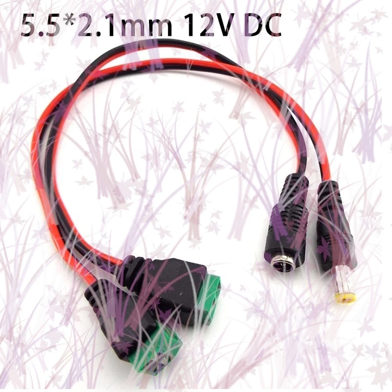 

12V DC 5.5*2.1mm Male Female Plug Cable to DC Plug Connector Extend Cable for LED Light Strip CCTV Camera Accessories E2