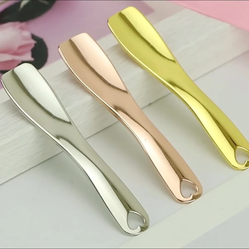 3 pezzi cucchiaio per maschera facciale cucchiaio per crema per occhi in metallo per trucco strumento per la cura della pelle spatola di bellezza cucchiaio estrattore di crema