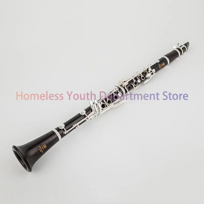 650 Professional BB Clarinet Prestige Ebony Clarinet Ebony Silver Plated Key Musical Instrument Case Blow Nozzle