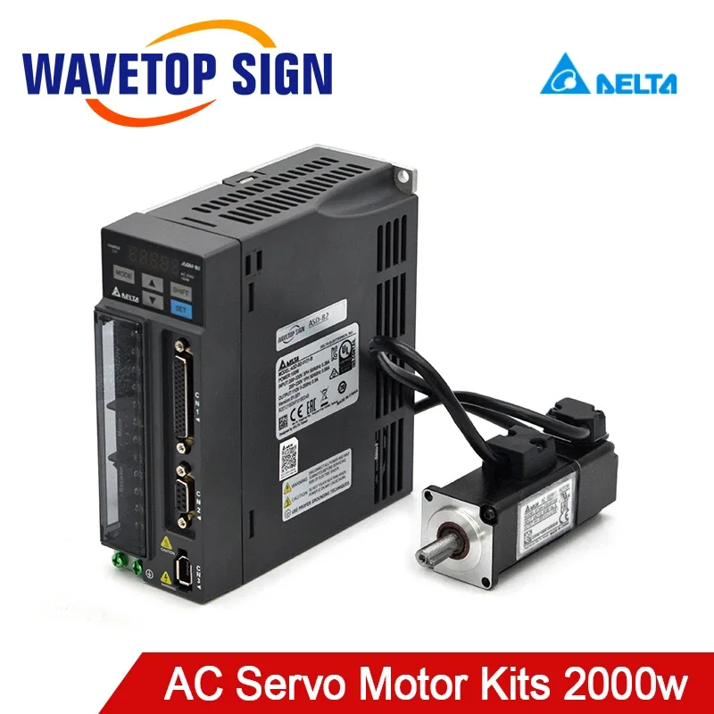 Delta 2KW Servo Driver ASD-B2-2023-B+ECMA-E21320RS Motor Set servo motor+servo driver 2kw