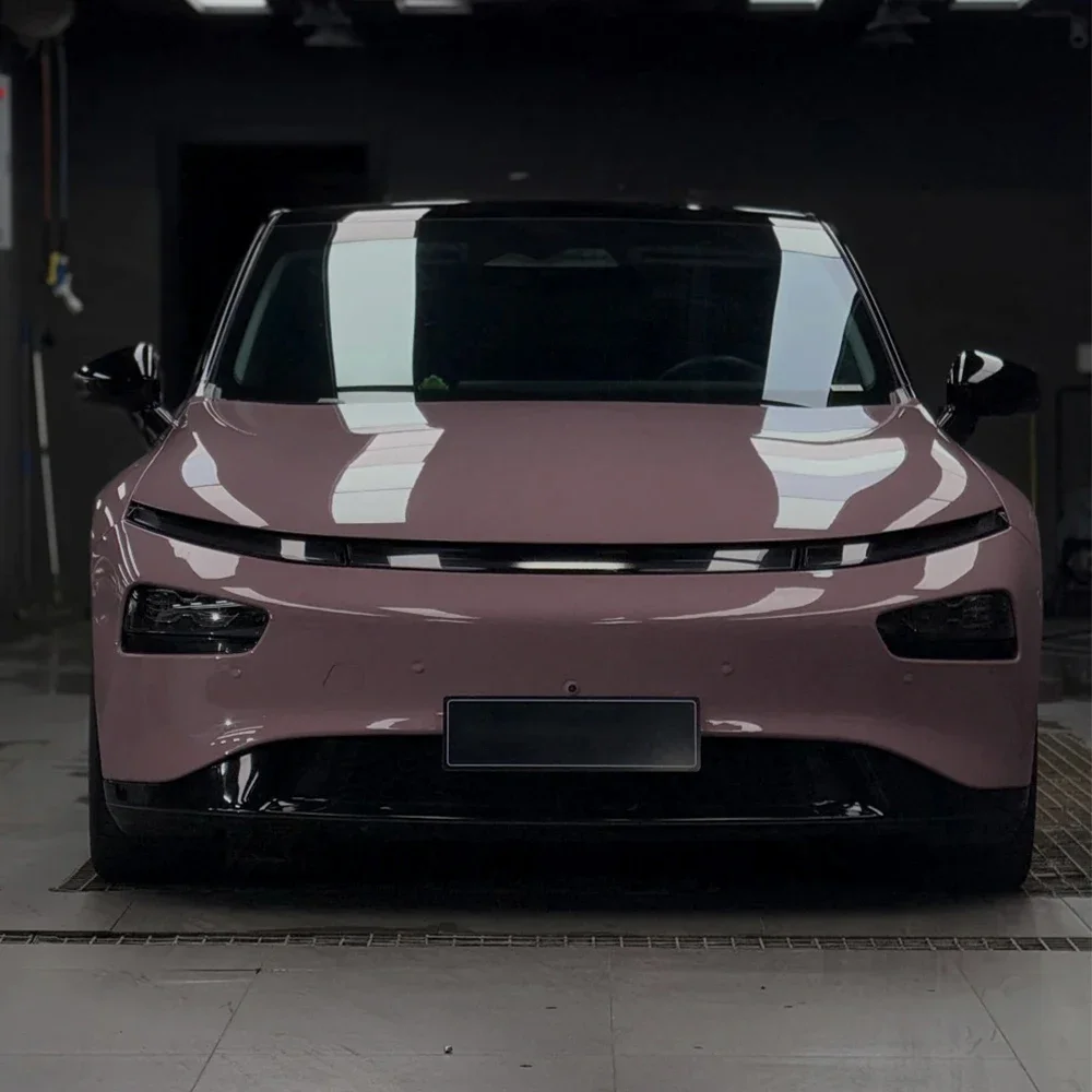 Oolong Milk Tea Pink Auto Wrap Vinyl Film Car Sticker PET Sticker Bubble Free Auto Decals Car Accessories Exterior Decoration