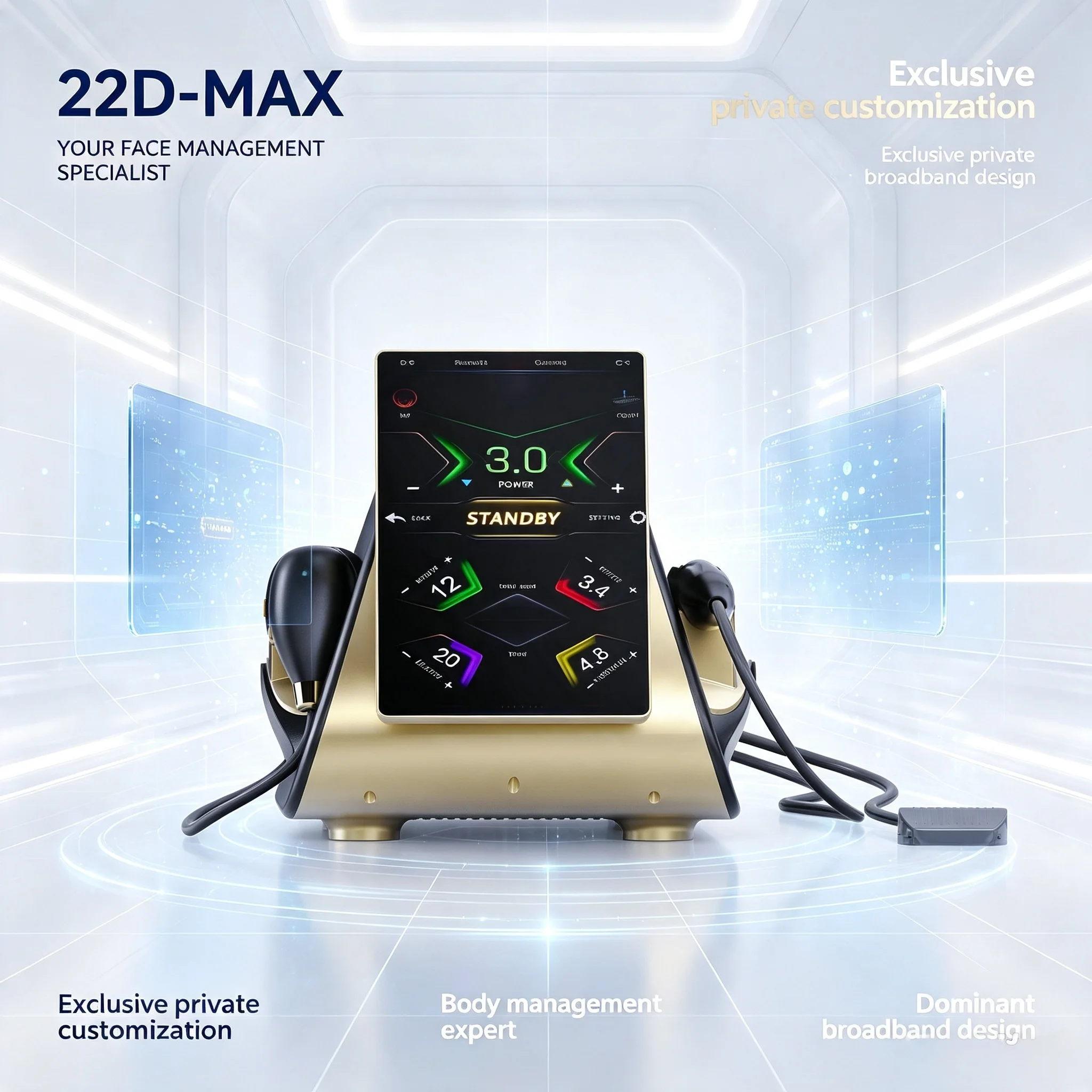 Latest Model 22D MAX Beauty Equipment Machine Facial Tightening Slimming Fat Reduction Skin Firming Anti‑Aging Tool
