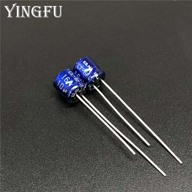 10pcs 10uF 16V ELNA CE-BP 5x5mm 16V10uF Bipolar Audio Capacitor BLUE HIFI DIY