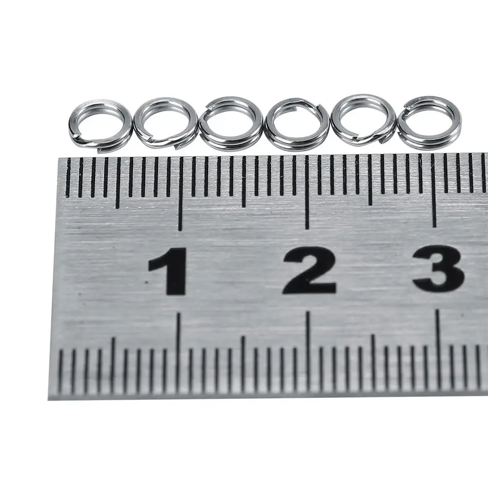 50/100pcs Stainless  Fishing Split Rings for Lures & Bait - 3-8.46mm  Loop Connectors, Carp Fishing Gear