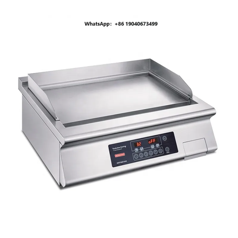 Commercial High-Power Induction Flat Top Grill Countertop Electric Induction Griddle for Restaurants Hotels Catering XH