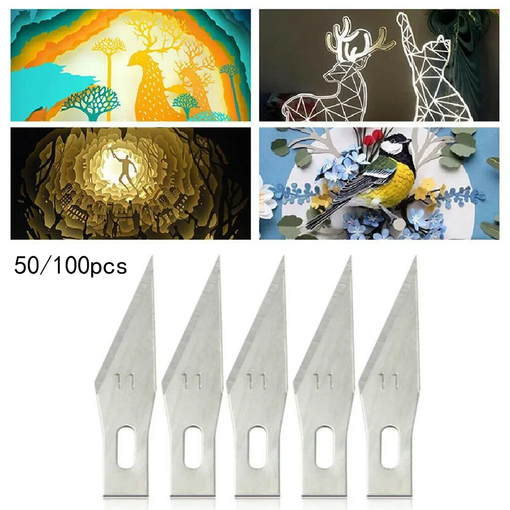 Imagem -02 - Lâmina de Gravação para Ferramentas X-acto Exacto Sk5 Graver 11 Lâminas Cortador Artesanato Facas Pcb Reparação Ferramentas Manuais Apto para Celular
