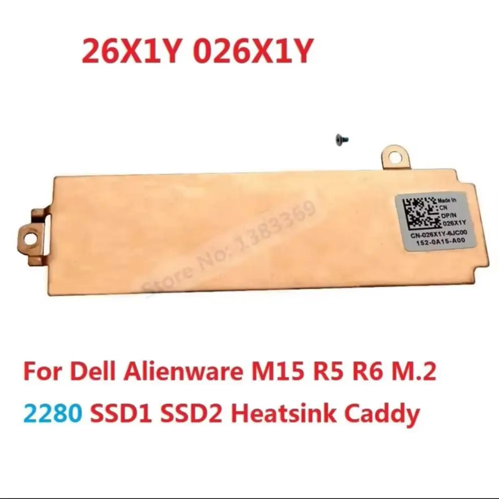 M.2 2230 2280 SSD Heatsink Shield Cover Caddy Bracket Holder Tray For Dell Alienware M15 R5 R6 Laptop 2021 MHKK8 FJ75H 26X1Y