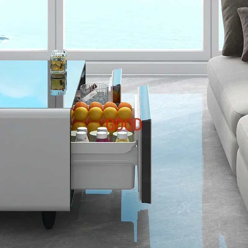 

Многофункциональный умный кофейный столик TAO для летних встреч с охлаждаемыми напитками и закусками.