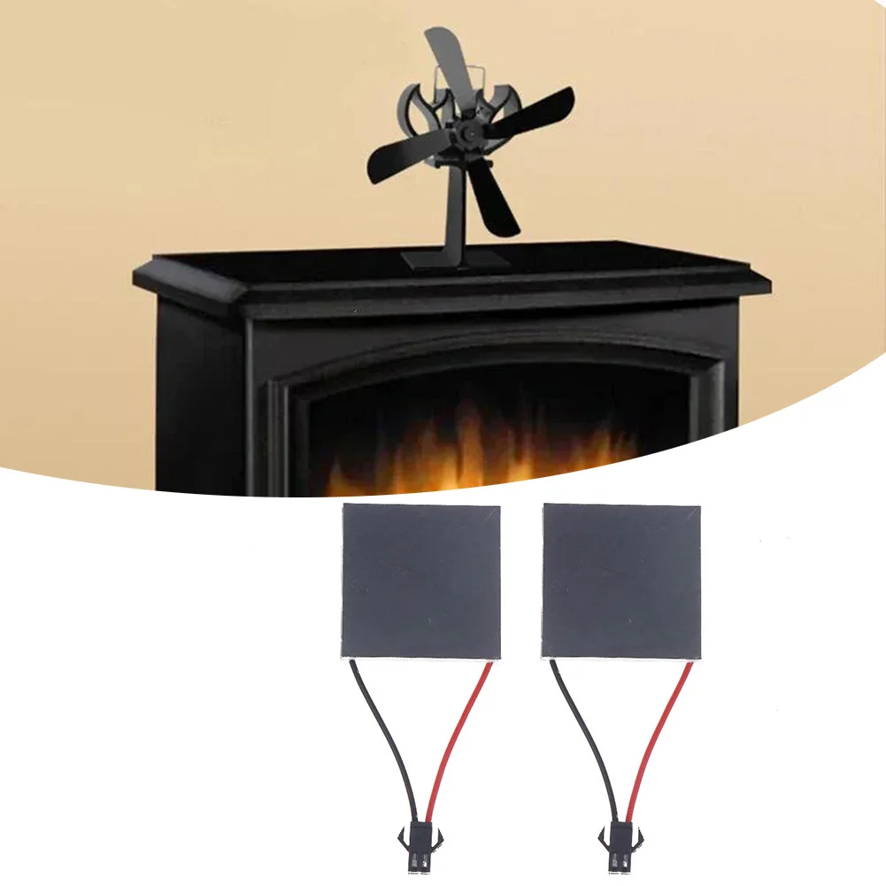 2PCS Heat-Powered Fan Generator Components Compatible with Various Wood For Stove Fan Models and SM2.54 Interface