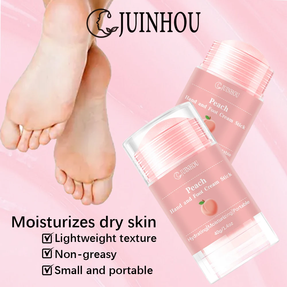 JUINHOU Peach Anti-chapped Foot Cream Is Suitable for Dry Cracked Feet It Moisturizes Dry Feet and Heels and Prevents Cracking
