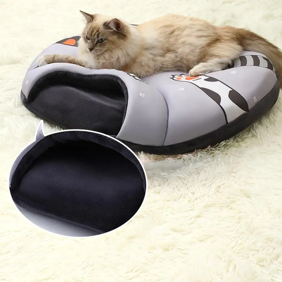 USB Electric Blanket Cat Bed for Small Pets under 3kg Removable Washable Pet Sleeping Bag Comfortable Heated Mat for Kittens