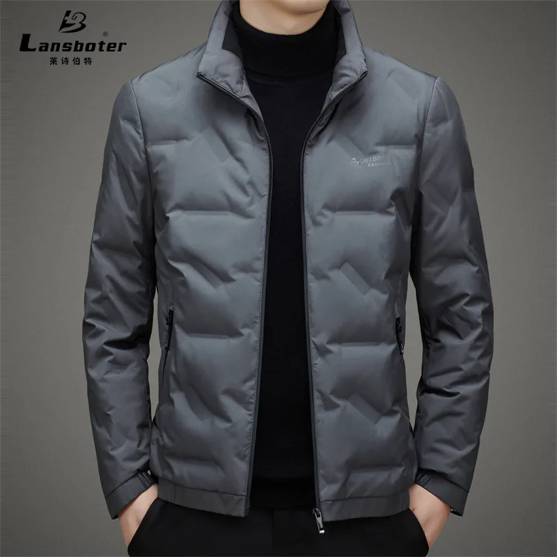 2024 Men's Stand Collar Lightweight down Jacket Autumn and Winter New Warm Fashion down Jacket