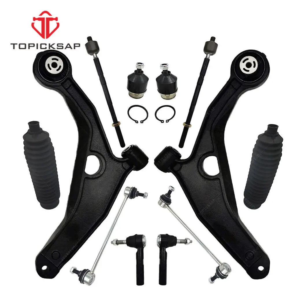 

TOPICKSAP 12pcs Front Lower Control Arm Stabilizer Sway Bar Link Suspension Kit for Chrysler Sebring 200 Dodge Avenger 2007-2014