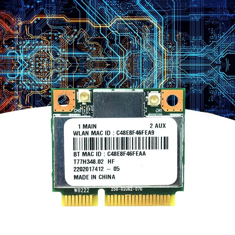 AR5B22 AR9462 WiFi Card+Internal Antennas 300Mbps 2.4G/5G Dual Band BT4.0 Mini PCl-E WiFi Adapter for Windows7/8/10-DTB3 view 6