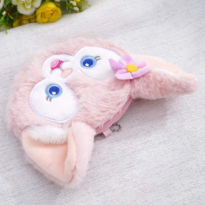 Cartoon Fox & Rabbit Children Plush Coin Bag Zipper Change Purse Wallet Kids Girl Women For Gift