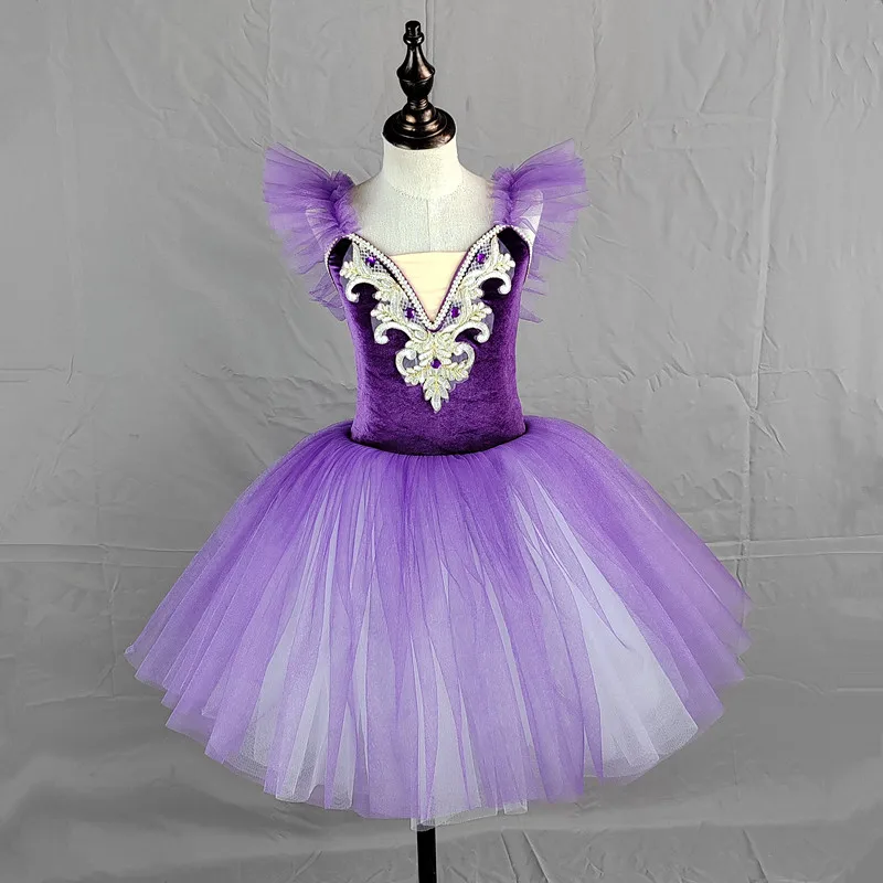 Children's Ballet Skirt Girls' Dance Campus Program Performance Ballet Practice Skirt Stage Performance Costumes
