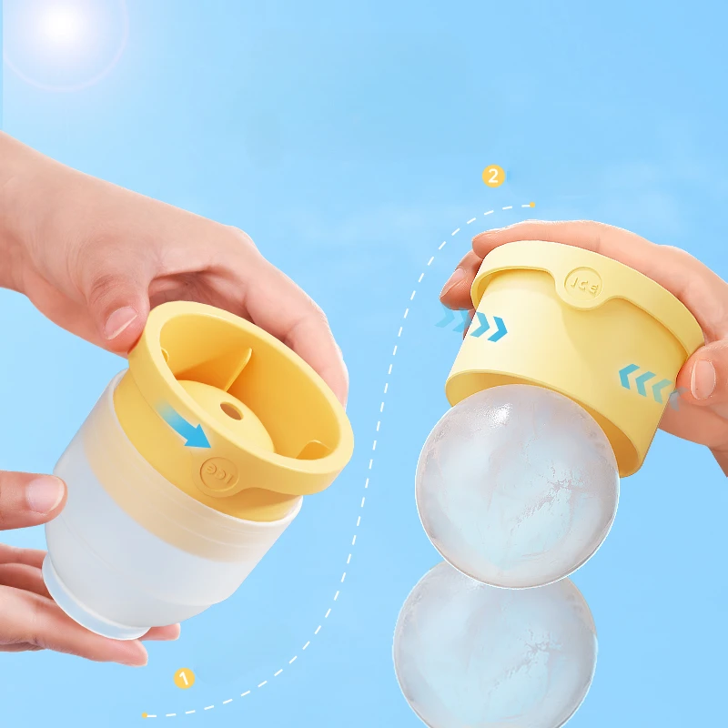 5 قطعة قالب كرة الثلج المستديرة الويسكي أداة صنع مكعبات الثلج المنزلية للطعام نموذج صينية ثلج مستديرة سريعة التجميد