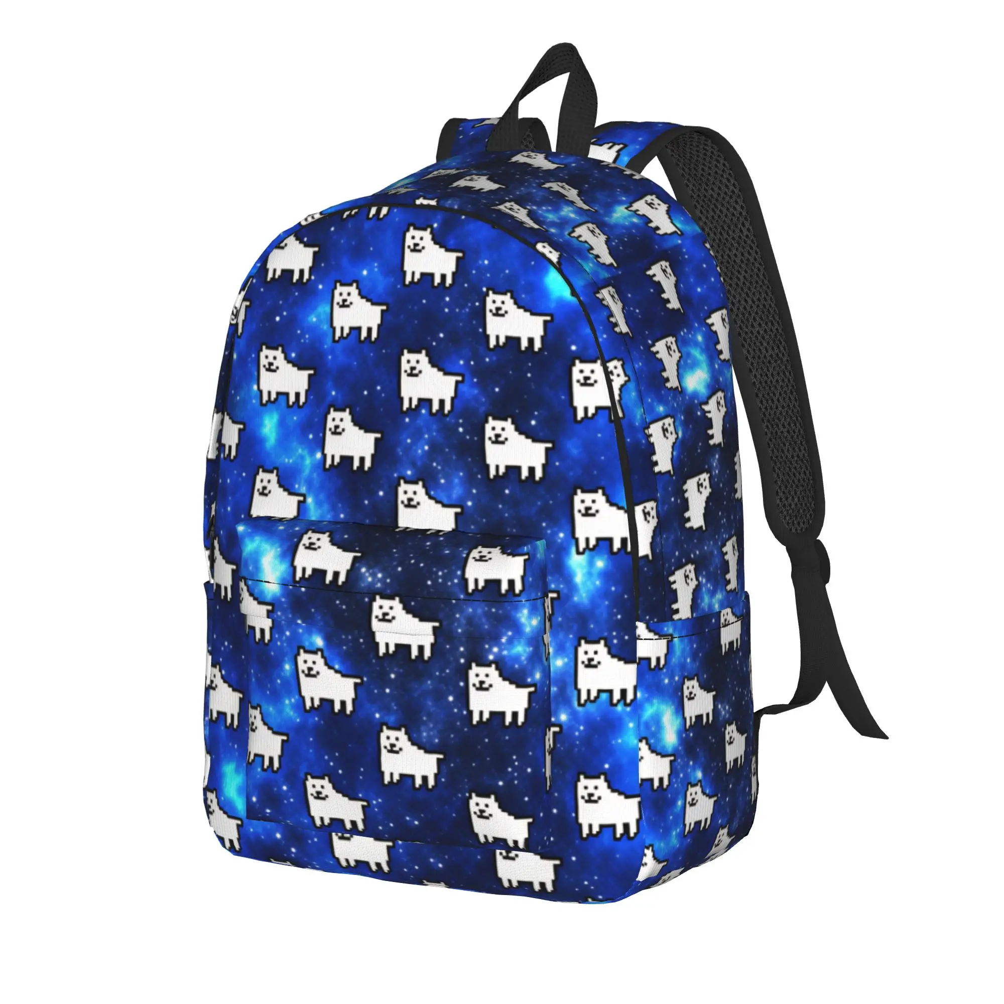 Undertale Annoying Dog Video Game Backpack  Men Polyester Cycling Backpacks Soft Aesthetic School Bags Rucksack
