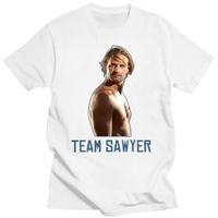 Team Sawyer Lost Tv Series Casual T Shirt Black