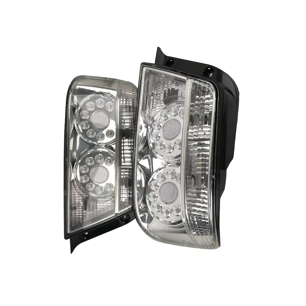 1Pair Rear Tail Light For Toyota Chaser JZX100 1996-2001 LED Brake Turn Signal White Clear Lens Modified Taillamp