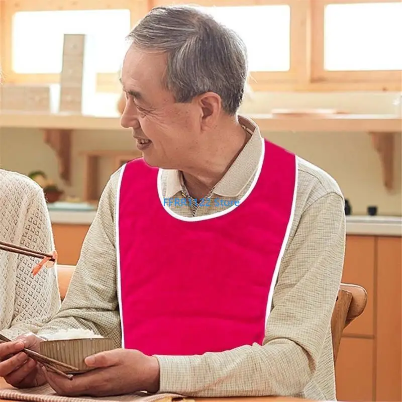 Y1UF العملي للجنسين للبالغين وقت الوجبة يحمي الملابس من الانسكابات والبقع