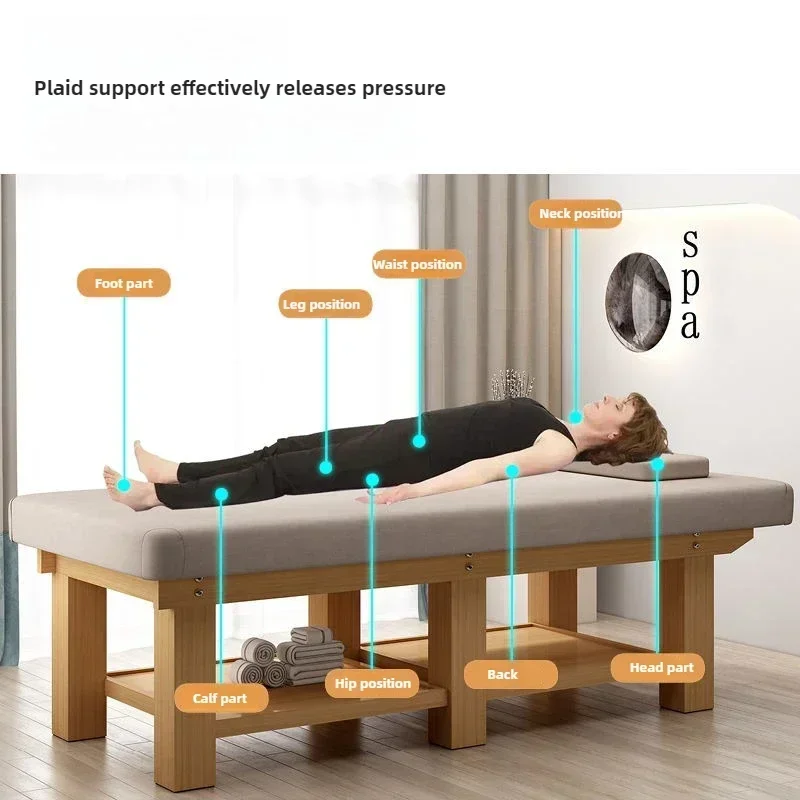 

Solid Wood Massage Bed Beauty Bed Massage Physiotherapy Beauty Salon Integrated Maca Estetica Lettino Massaggio Professionale