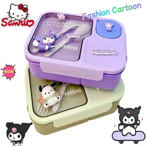 Set di stoviglie Kuromi, simpatico cartone animato alla moda, creativo, per uomini e donne, studenti, Kawaii, ottimo regalo di compleanno per gli amici