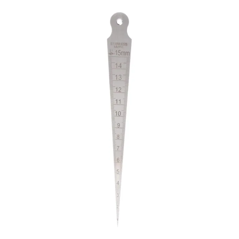 1–15 mm Edelstahl-Kegellehre, Fühler für Lückenloch, Messwerkzeug, Fühlerloch für Lückenkegel-Öffnungsskala