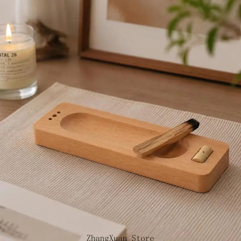 Duftendes Holztablett mit rechteckiger Basis für die Präsentation Innenbereich 3XUF – Detail 9