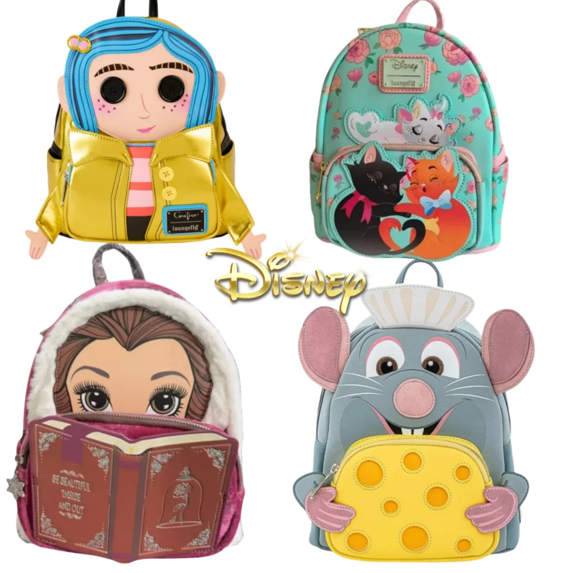 

Hot Disney Loungefly Cat Interstellar Baby Printed Stitch Plush Backpack Cute Anime Peripheral Mini Backpack Children'S Leisure