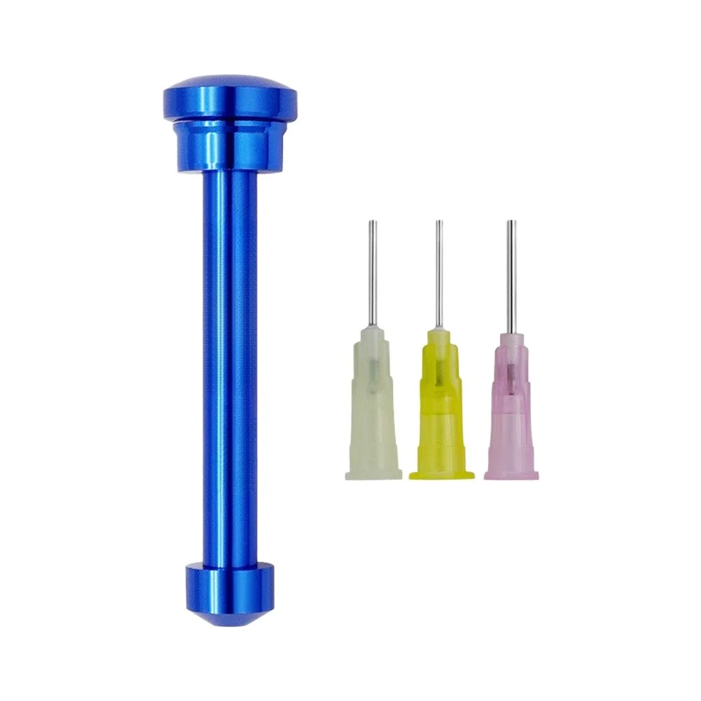 1pc Aluminum Alloy Solder Paste Dispenser With Tapered Plunger Head Internal Sealing Ergonomic Lightweight For Solder Paste