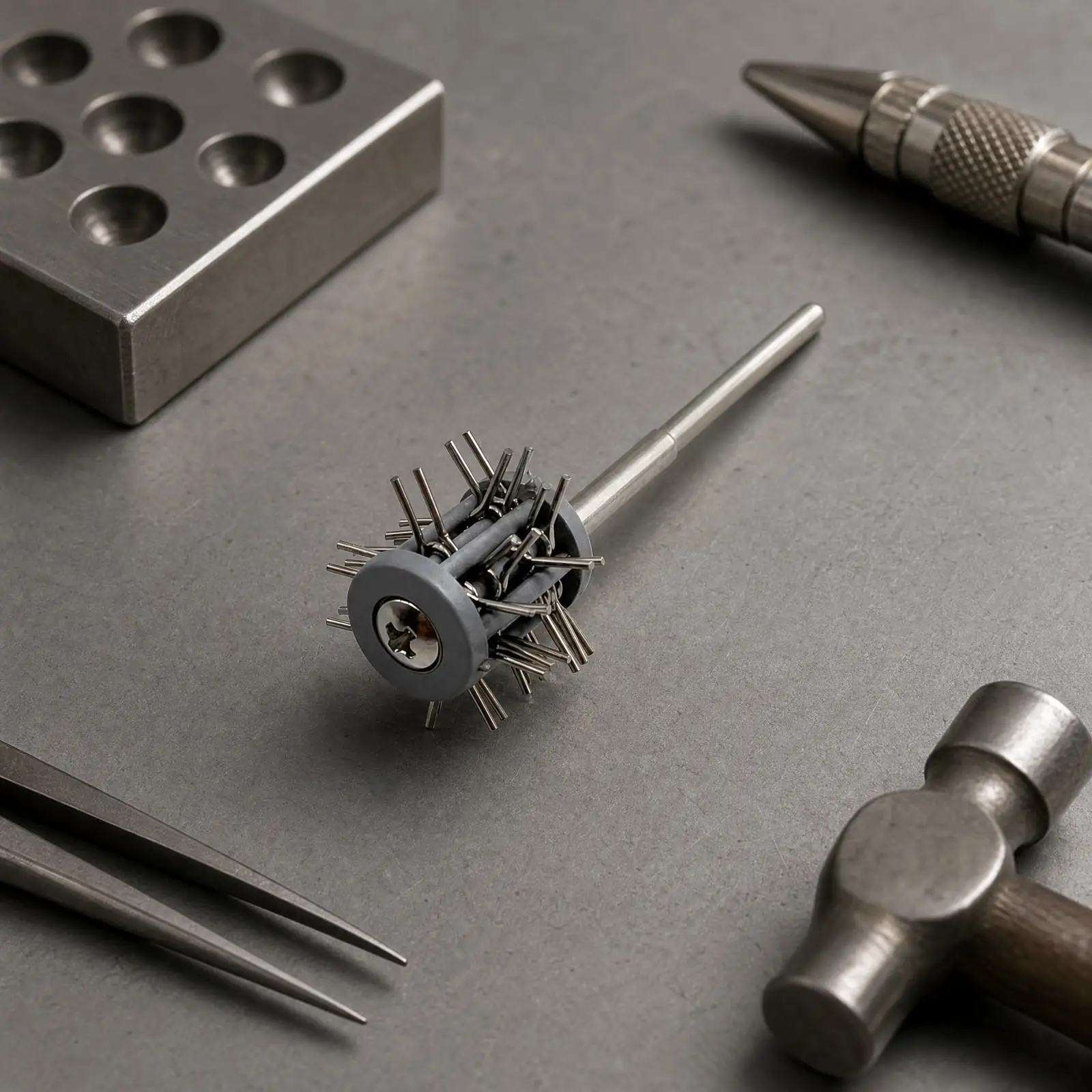 Grinding Burr with Wire Bristles | Neat Even Brushing, Precision Grinding burr, for Jewelry Making