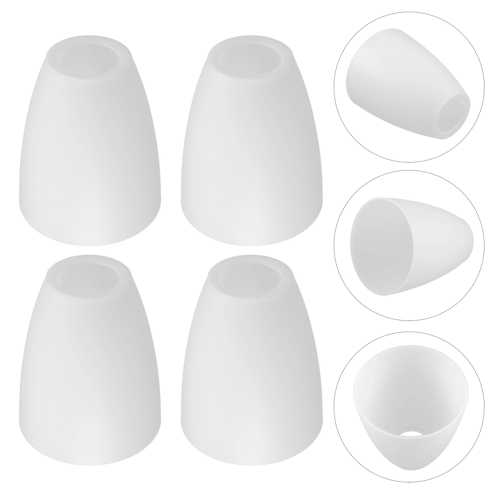 

4PCS Lampshade White 32mm Simple Desk Table Light Cover Plastic Insect Dust Proof Easy Install Bedroom Living Room