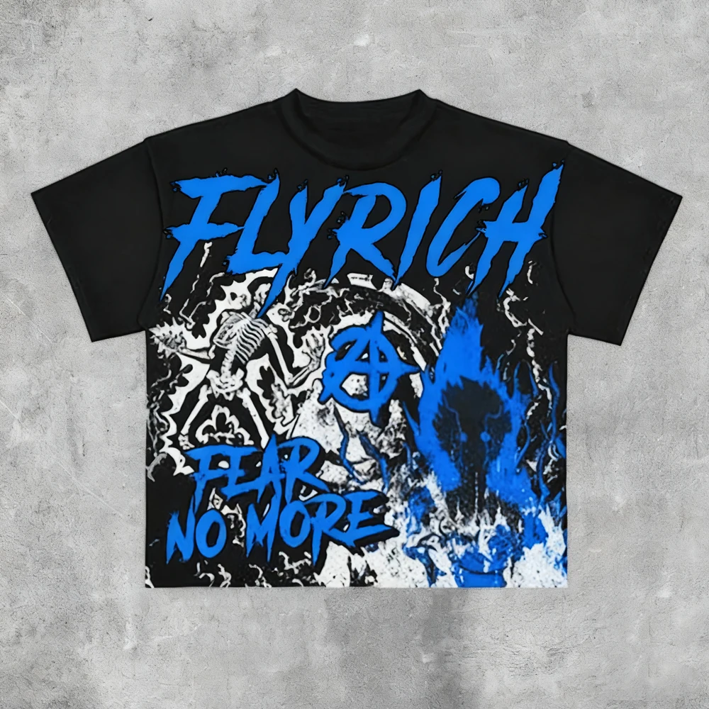 Crânio gráfico harajuku camiseta casual verão manga curta das mulheres dos homens y2k hip hop tshirt de algodão de grandes dimensões camisetas streetwear