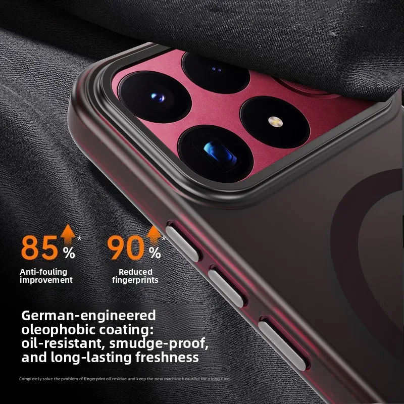 Case For POCO F9 Ultra Pro Case transparent Matte Magnetic Protective Back Cover For MagSafe Wireless Charging Phone Shell Funda