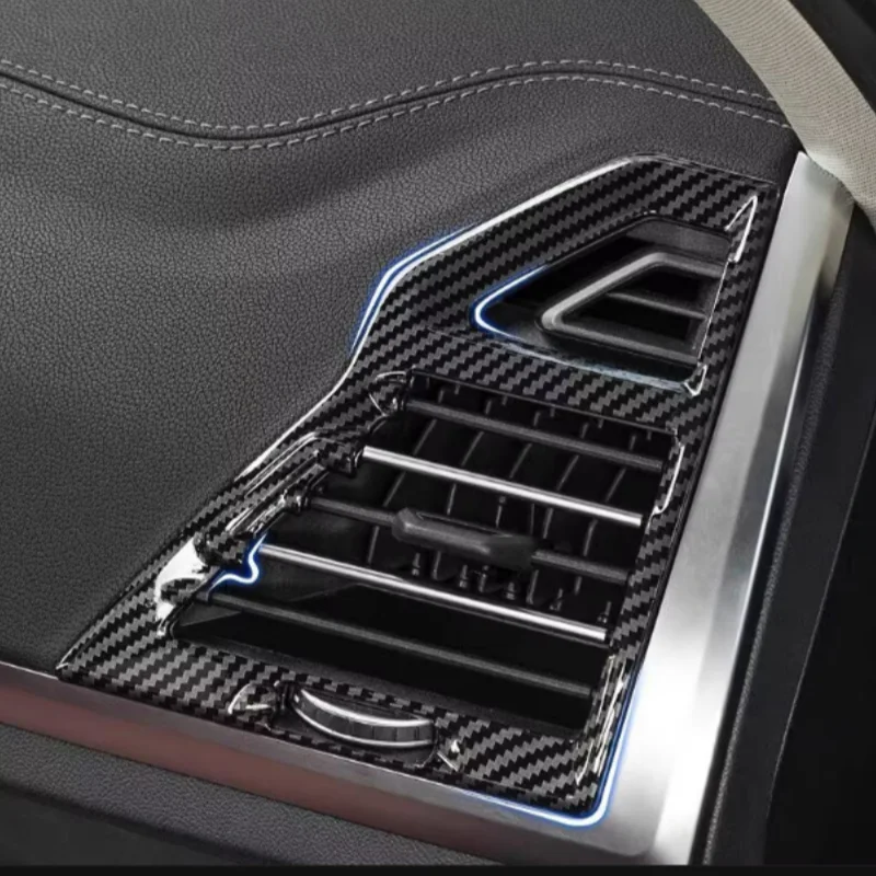 Fit For BMW X3 2022-2023 ABS Carbon  Car Side Air Conditioner Air Outlet Vent Cover Trim Interior Accessories