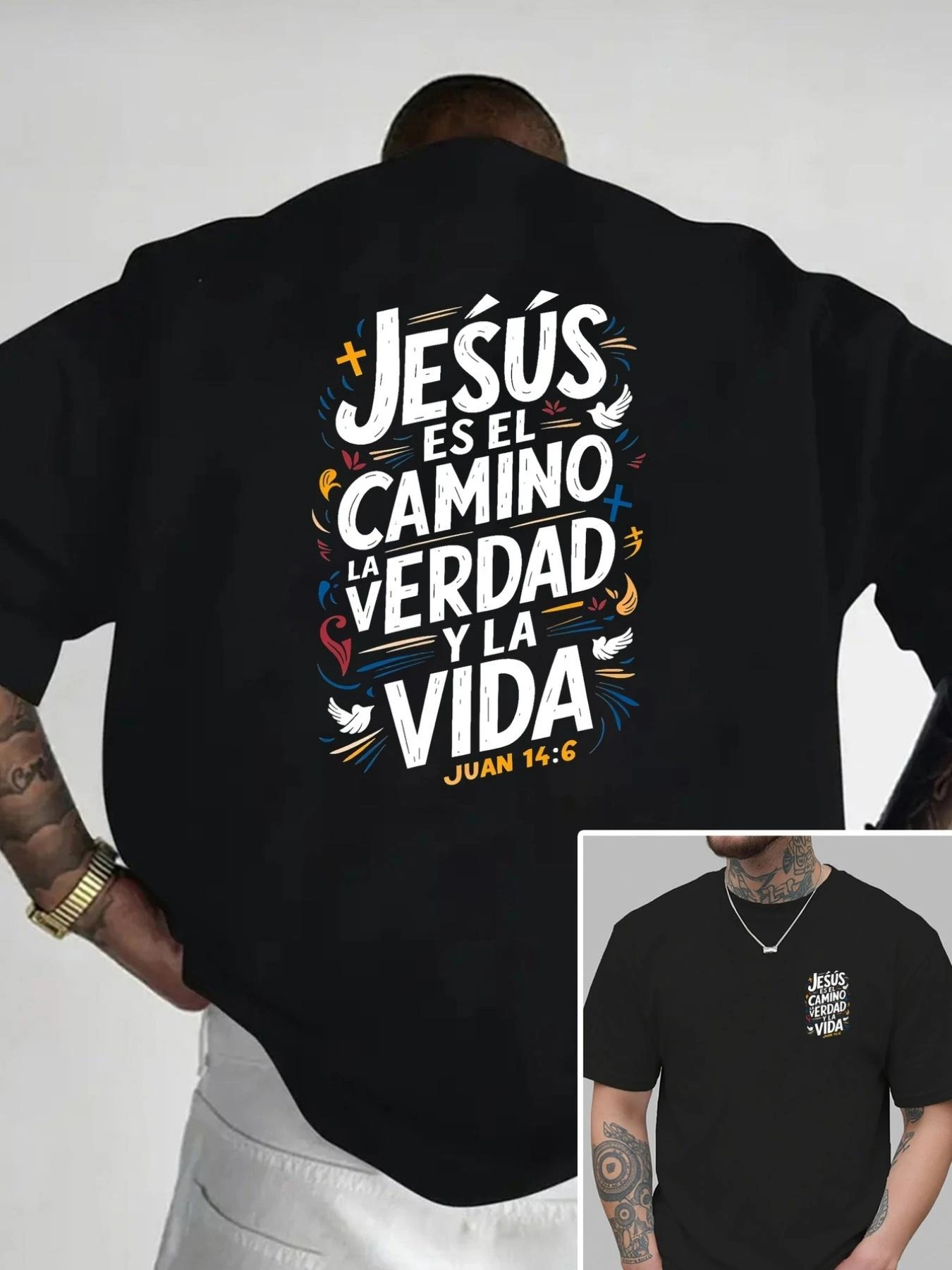 

High-quality Men's Summer New Thick Pure Cotton T-shirt, with Printed Design, Stylish, Breathable, and Sweat-absorbing
