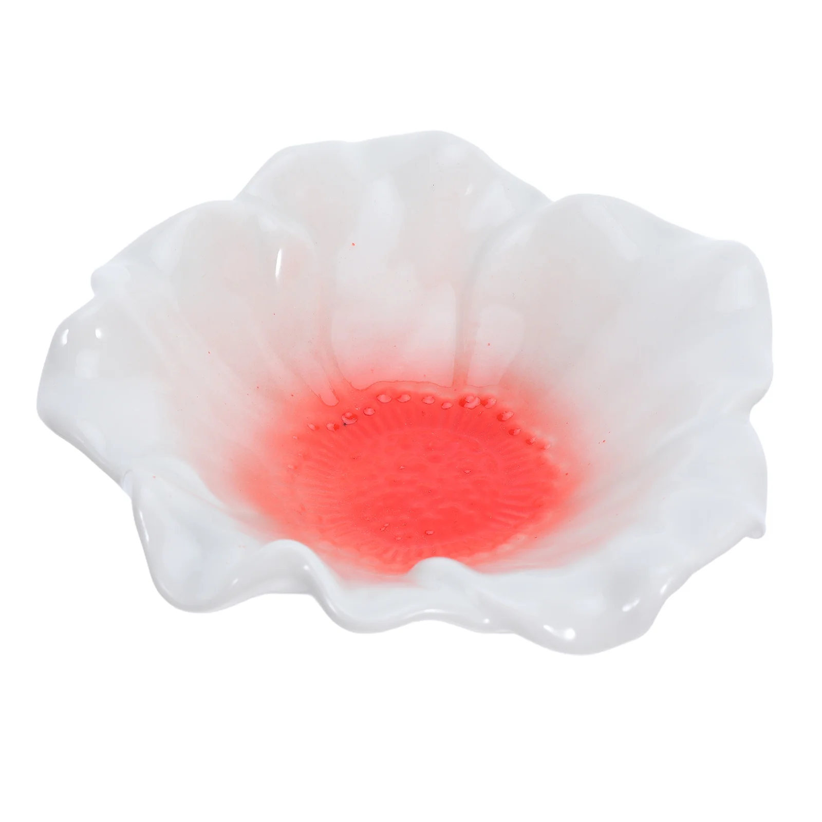 

Gradient Flower Jewelry Dish Ceramic Trinket Holder For Ring Earring Necklace Storage Vanity Tray Decorative Plate Jewelry