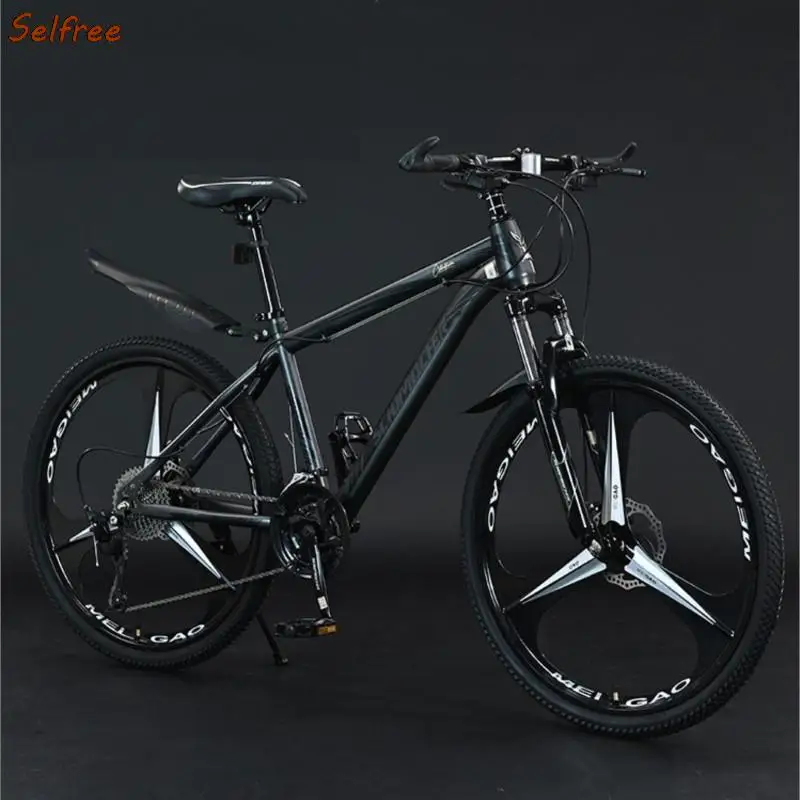 

24/26 Inch 24-30 Speed Mountain Bike Lightweight Shock-absorbing Off-road Dual Disc Brakes Students School Walking Sports Tools