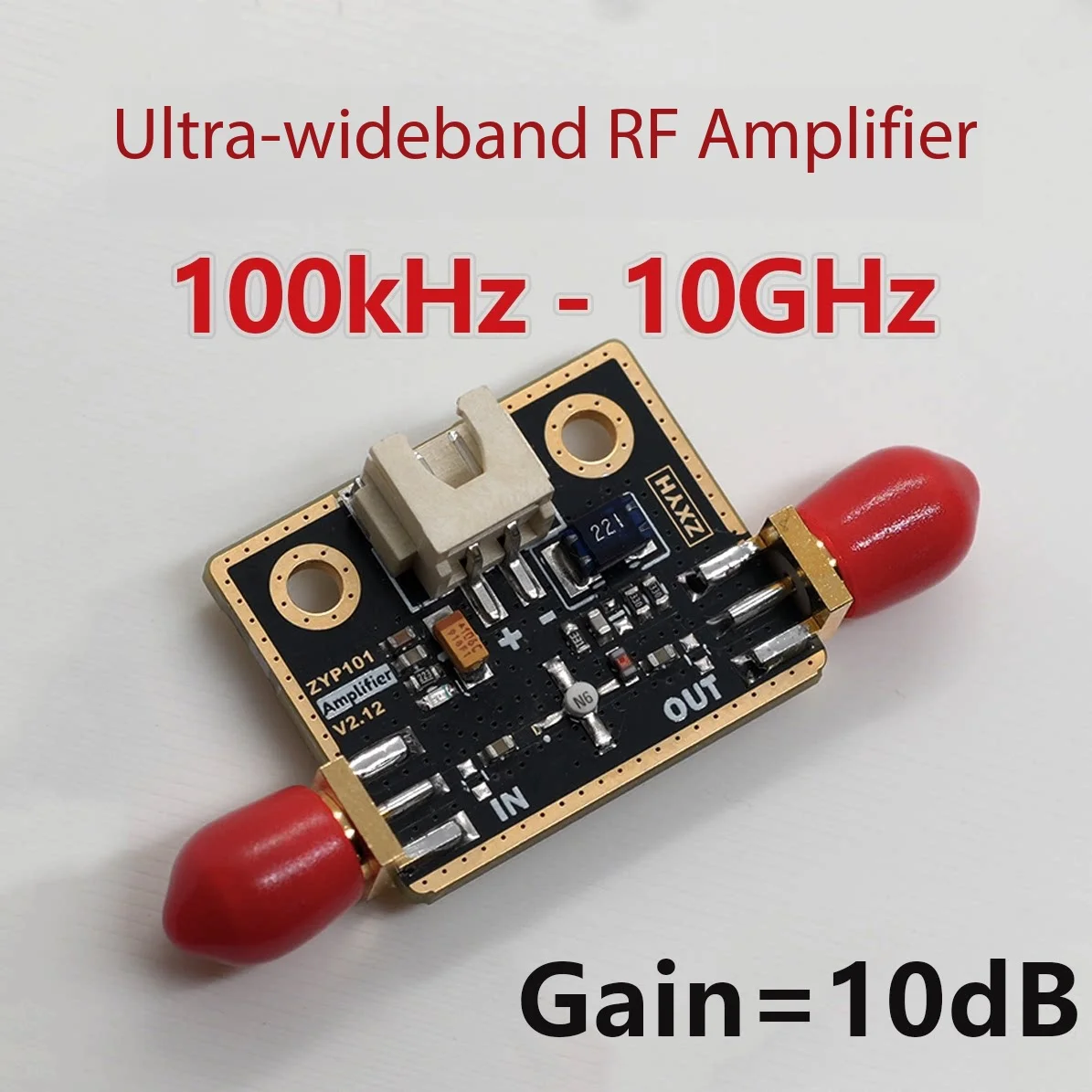 NBB-310 Ultra Wideband RF LNA 100kHz-10GHz 10dB Gain 50mA UWB RF Signal Amplifier IC