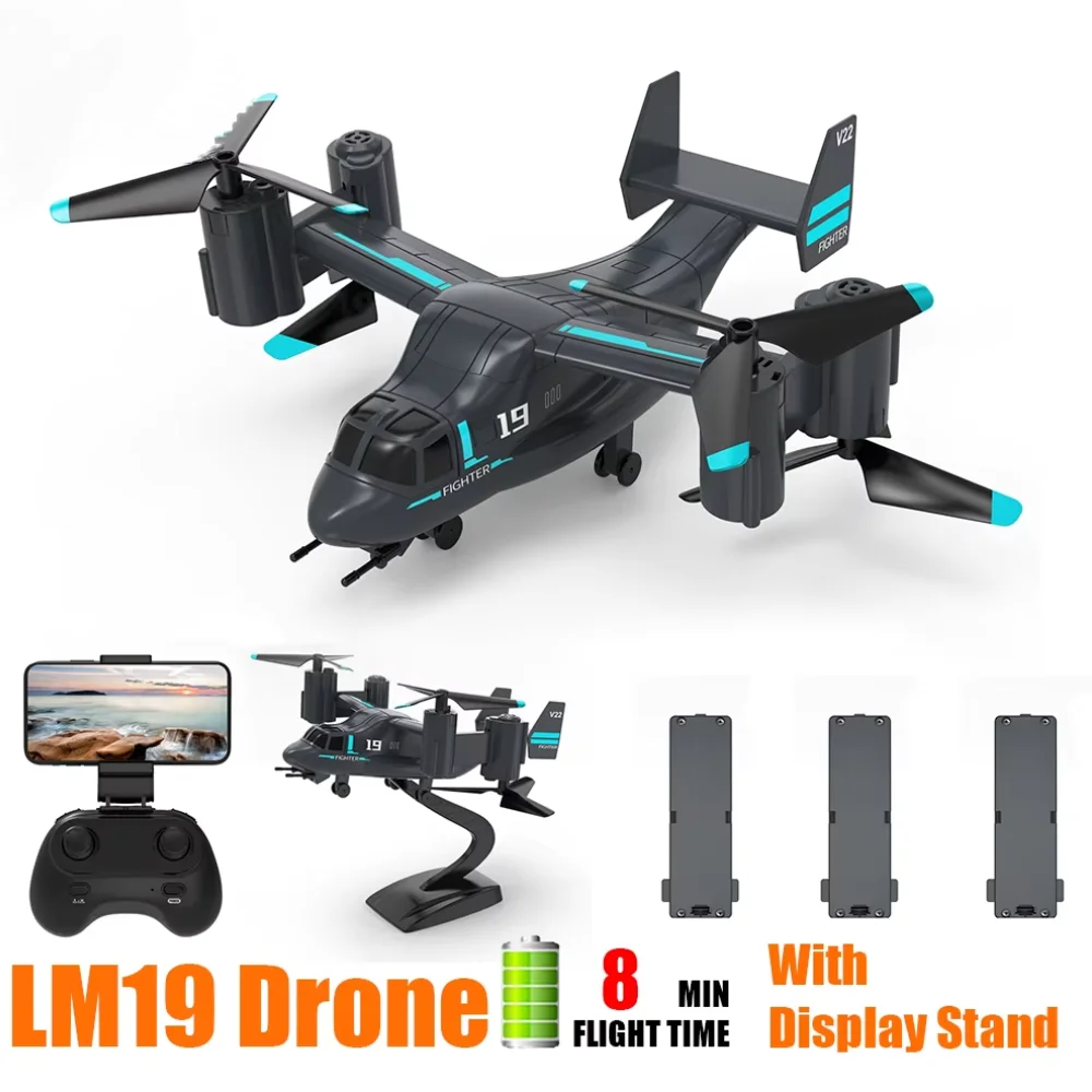 

LM19 Remote Control Drone UAV Land Air Mode Aircraft Radio Controlled Aircraft For Children Mini Drones RC Toys Boys Kids Gifts