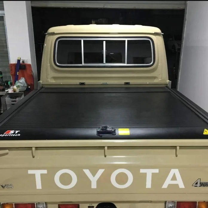 Manual /Electric Aluminum Alloy Tonneau Covers Pickup Roller Lid Truck Bed Cover for Land Cruiser 79 series accessories